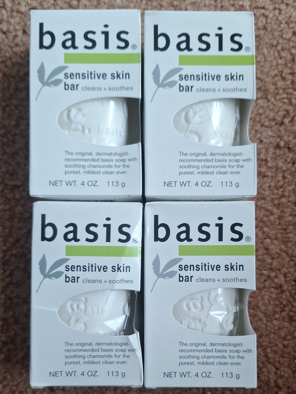 Basis Sensitive Skin Bar Soap 4 Pack
